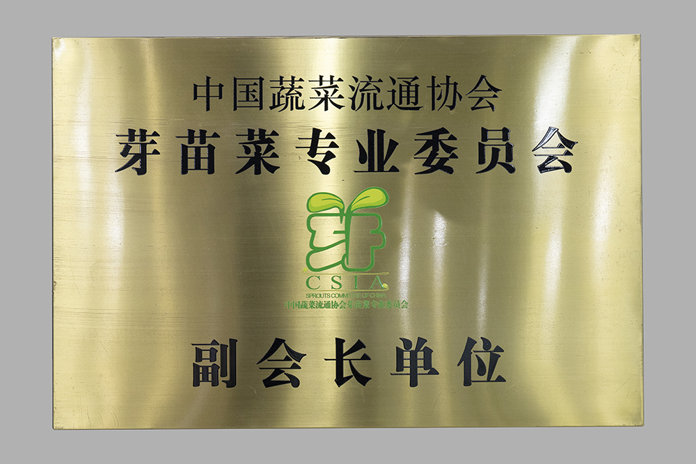 中國蔬菜流通協(xié)會 芽苗菜專業(yè)委員會 副會長單位